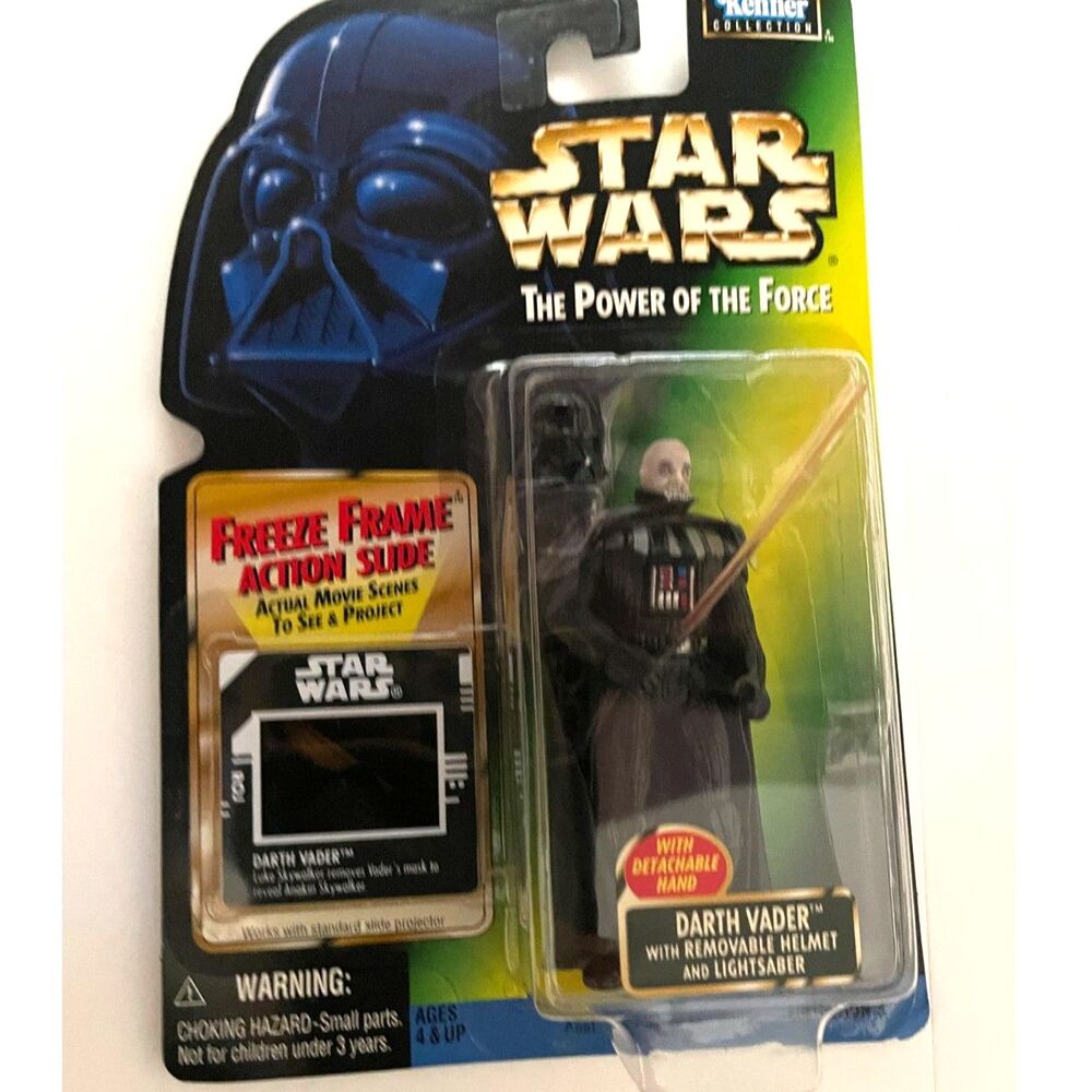 Star Wars The Power of the Force Darth Vader Removable Helmet Action Figure Y2K